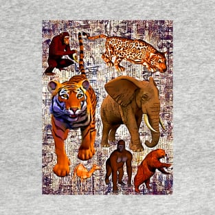 Zoo Animals Cartoon T-Shirt